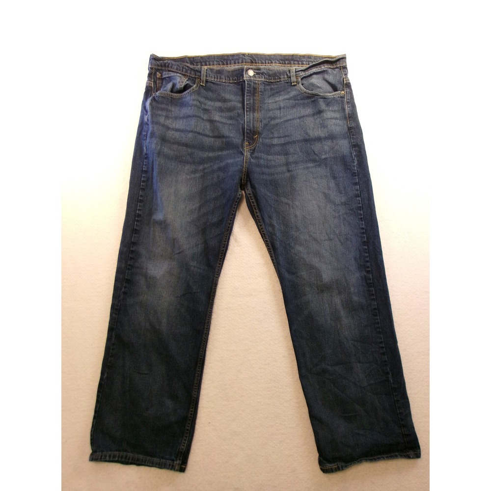 Levi 569 Loose Straight Jeans Mens W44 L32 Blue Waterless Denim